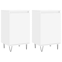 vidaXL Sideboards 2 pcs White 40x35x70 cm Engineered Wood 2
