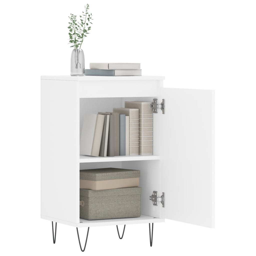 vidaXL Sideboards 2 pcs White 40x35x70 cm Engineered Wood 4