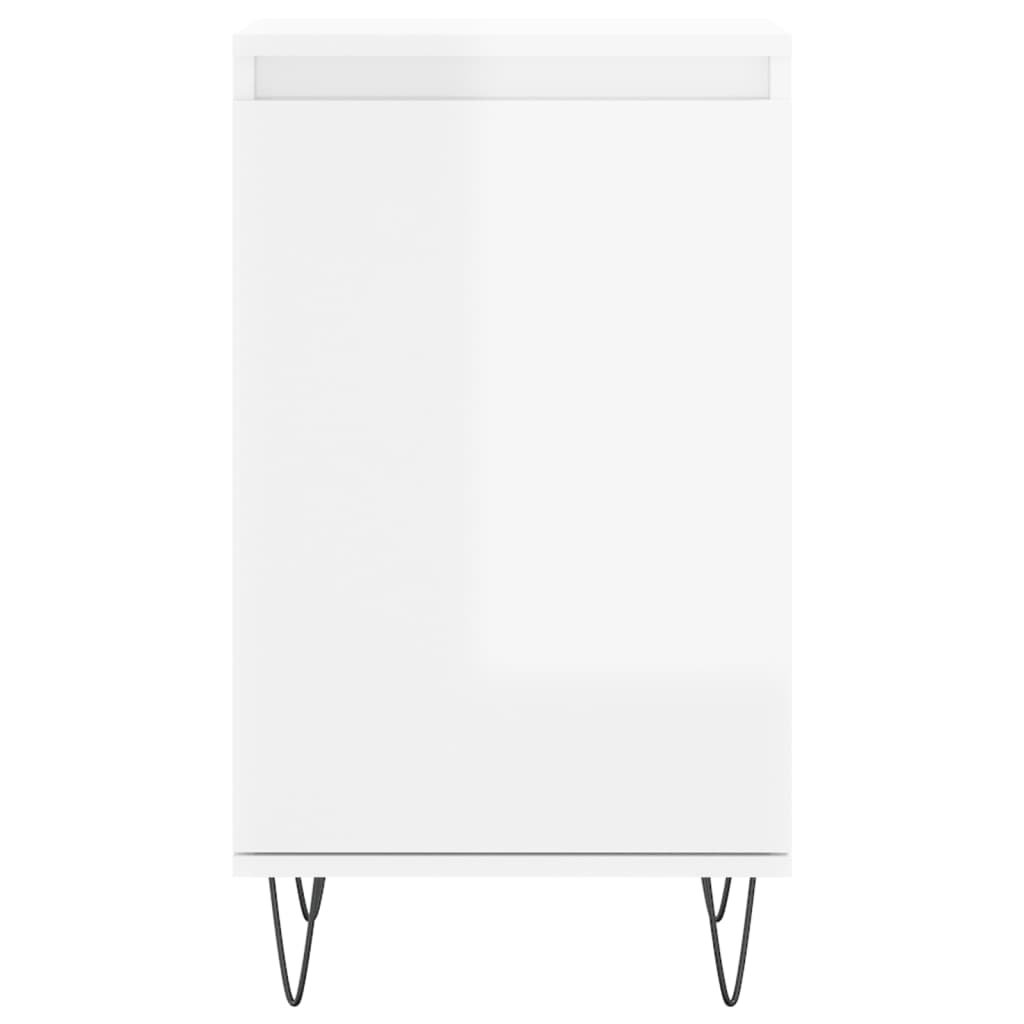 vidaXL Sideboards 2 pcs High Gloss White 40x35x70 cm Engineered Wood 6