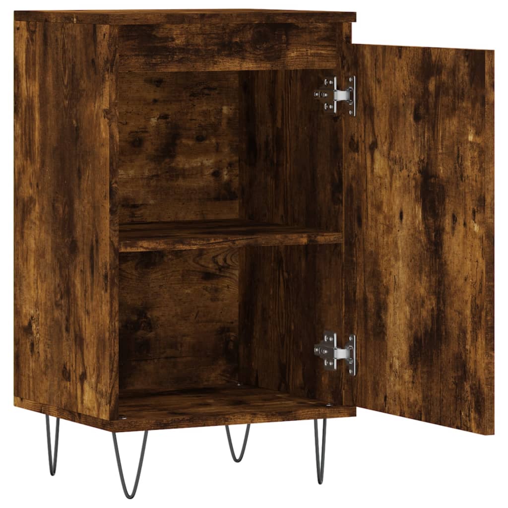 vidaXL Sideboard Smoked Oak 40x35x70 cm Engineered Wood 6