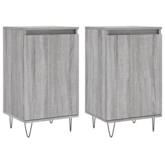 vidaXL Sideboards 2 pcs Grey Sonoma 40x35x70 cm Engineered Wood 2