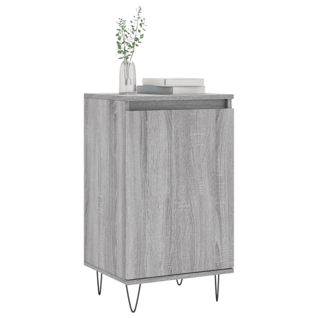 vidaXL Sideboards 2 pcs Grey Sonoma 40x35x70 cm Engineered Wood 3