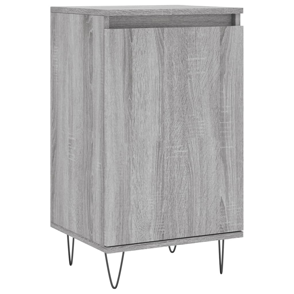 vidaXL Sideboards 2 pcs Grey Sonoma 40x35x70 cm Engineered Wood 5