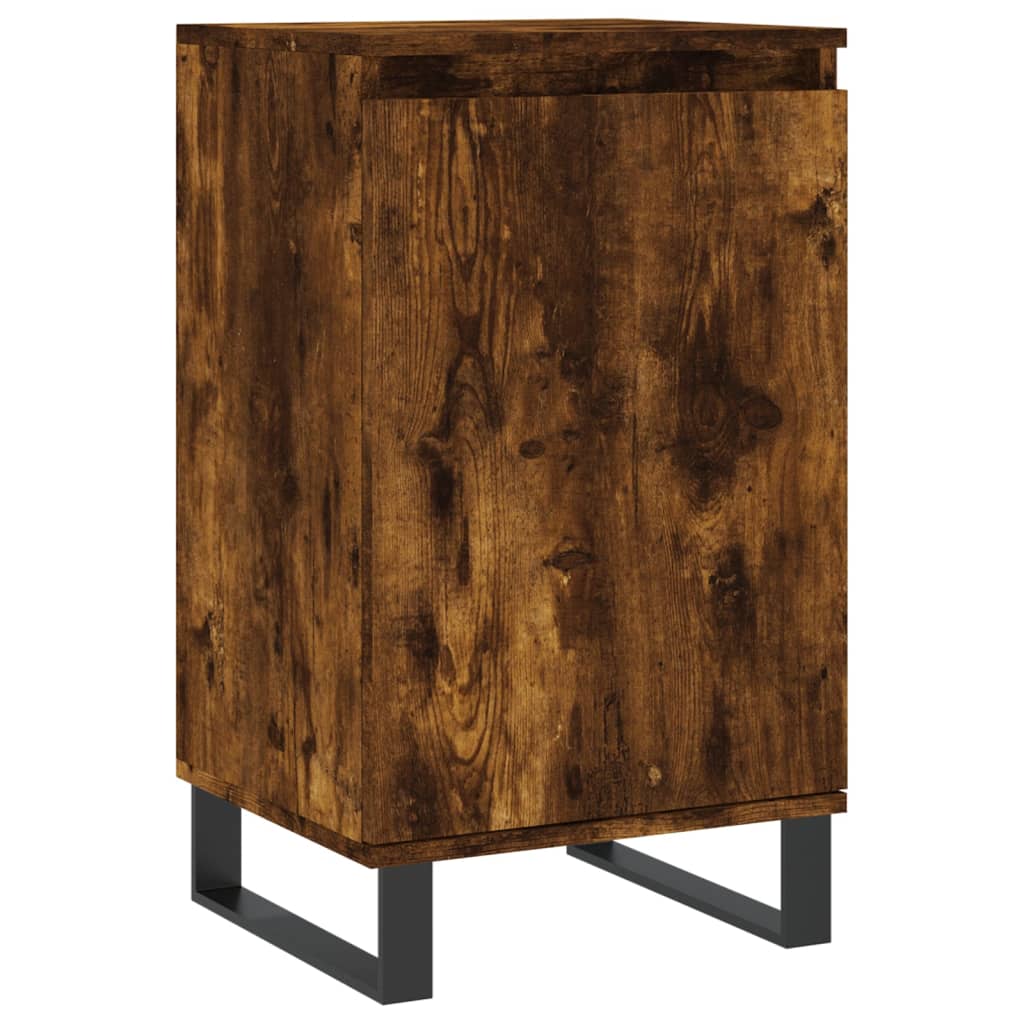 vidaXL Sideboards 2 pcs Smoked Oak 40x35x70 cm Engineered Wood 5