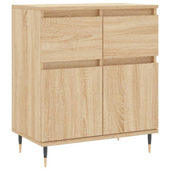 vidaXL Sideboard Sonoma Oak 60x35x70 cm Engineered Wood 2