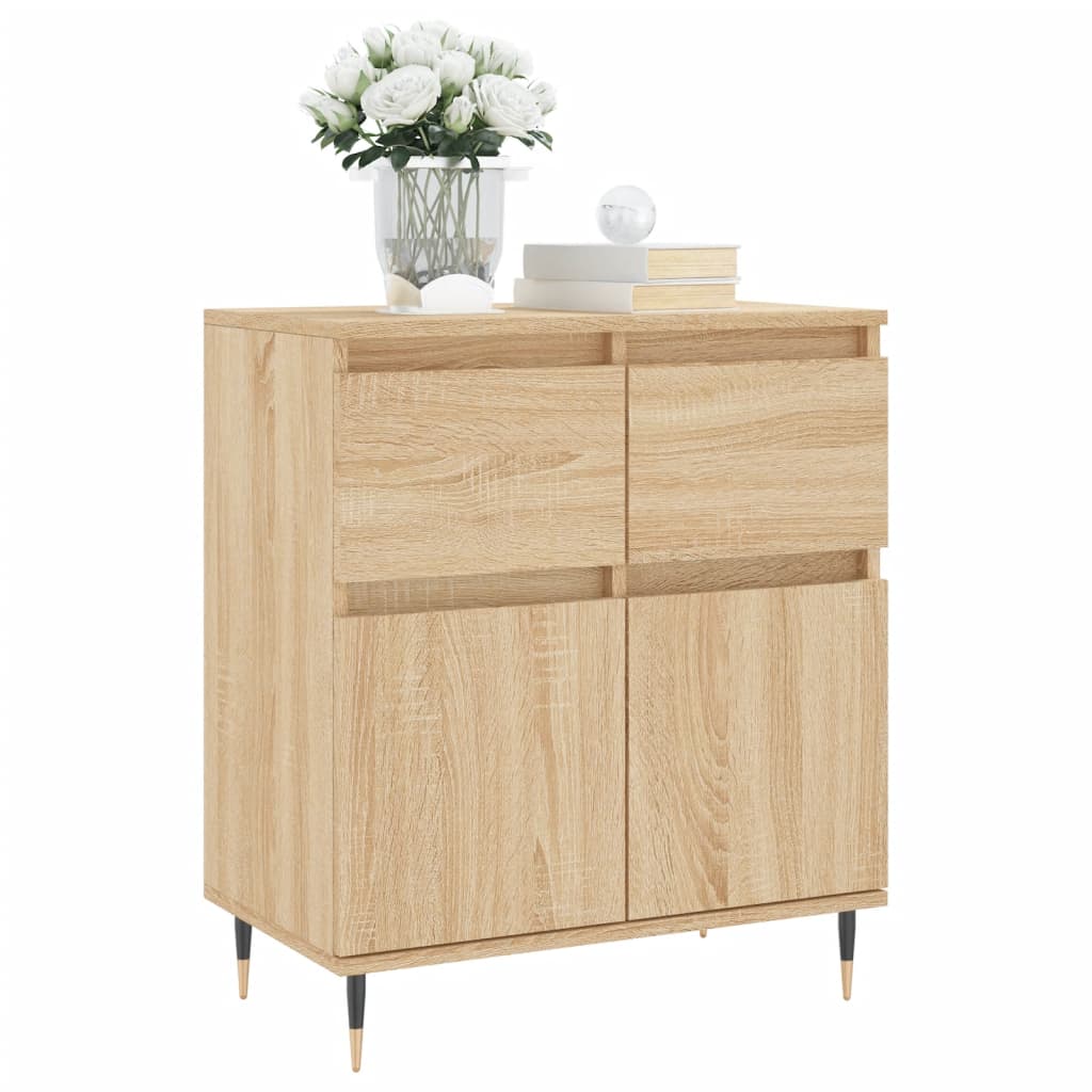 vidaXL Sideboard Sonoma Oak 60x35x70 cm Engineered Wood 3