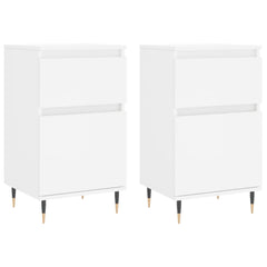 vidaXL Sideboards 2 pcs White 40x35x70 cm Engineered Wood 2