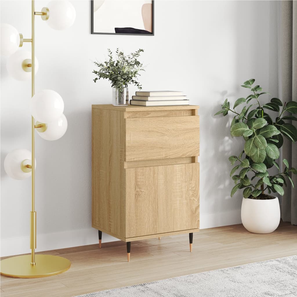 vidaXL Sideboard Sonoma Oak 40x35x70 cm Engineered Wood 1