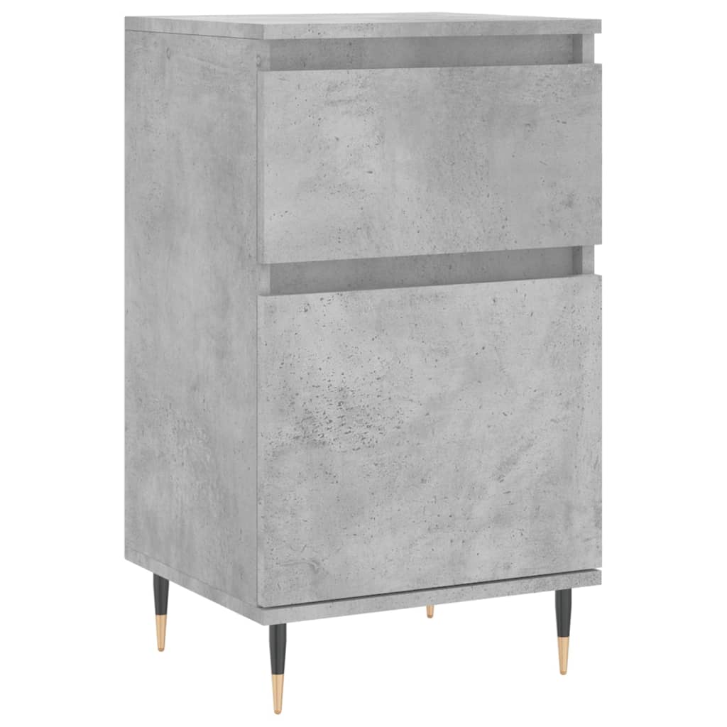 vidaXL Sideboards 2 pcs Concrete Grey 40x35x70 cm Engineered Wood 5