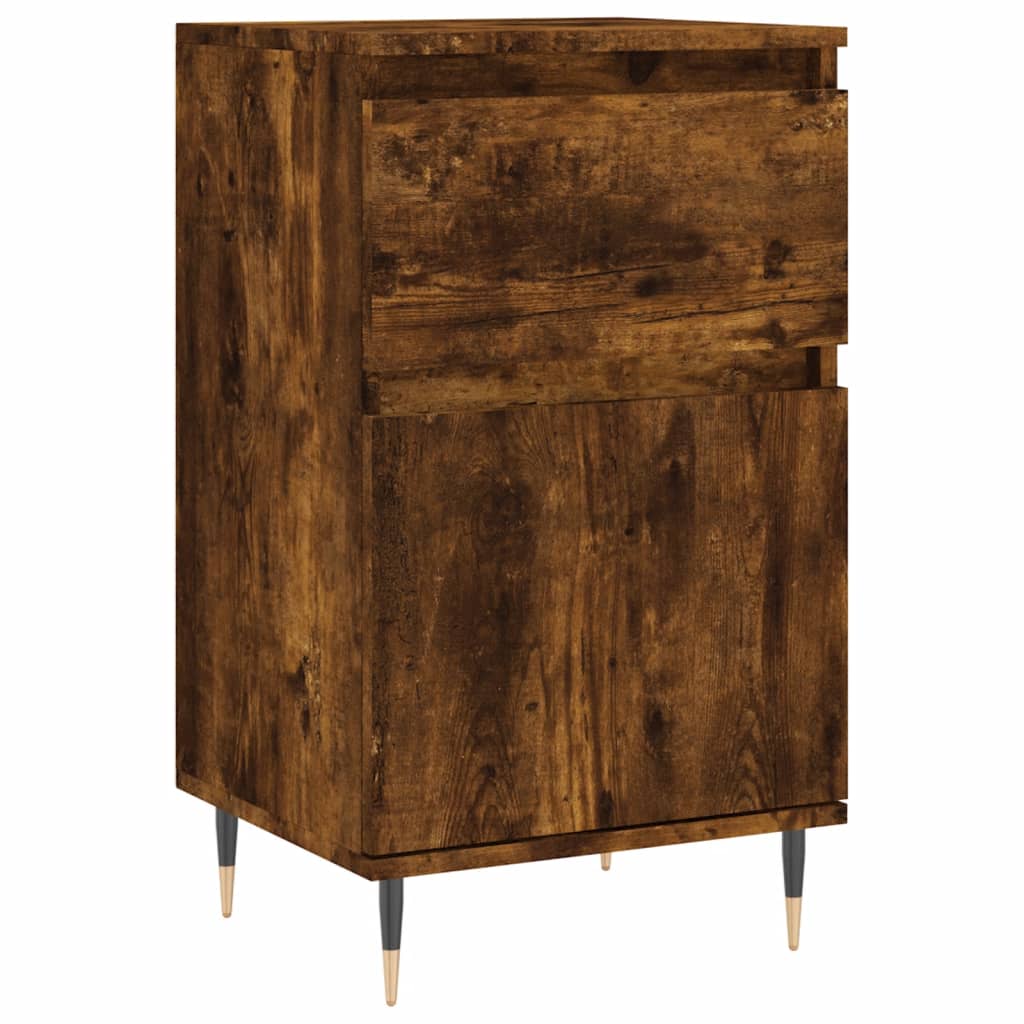 vidaXL Sideboard Smoked Oak 40x35x70 cm Engineered Wood 2