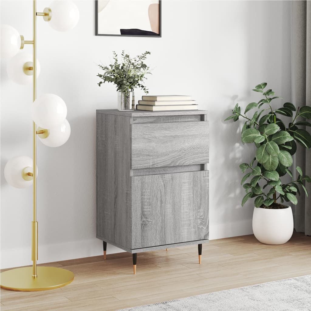 vidaXL Sideboard Grey Sonoma 40x35x70 cm Engineered Wood 1