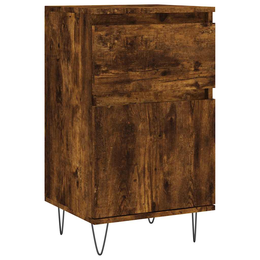 vidaXL Sideboard Smoked Oak 40x35x70 cm Engineered Wood 2