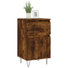 vidaXL Sideboards 2 pcs Smoked Oak 40x35x70 cm Engineered Wood 3