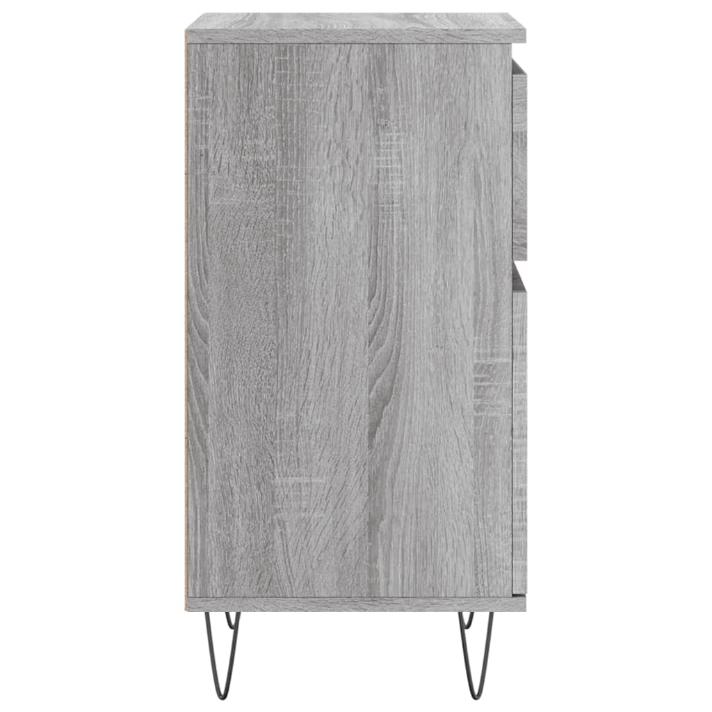 vidaXL Sideboard Grey Sonoma 40x35x70 cm Engineered Wood 6