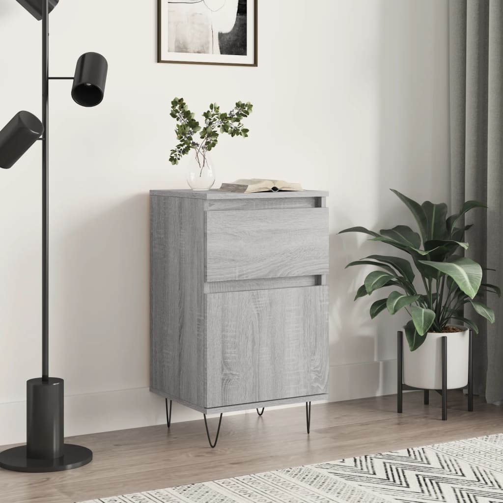 vidaXL Sideboard Grey Sonoma 40x35x70 cm Engineered Wood 1