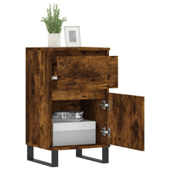 vidaXL Sideboard Smoked Oak 40x35x70 cm Engineered Wood 4