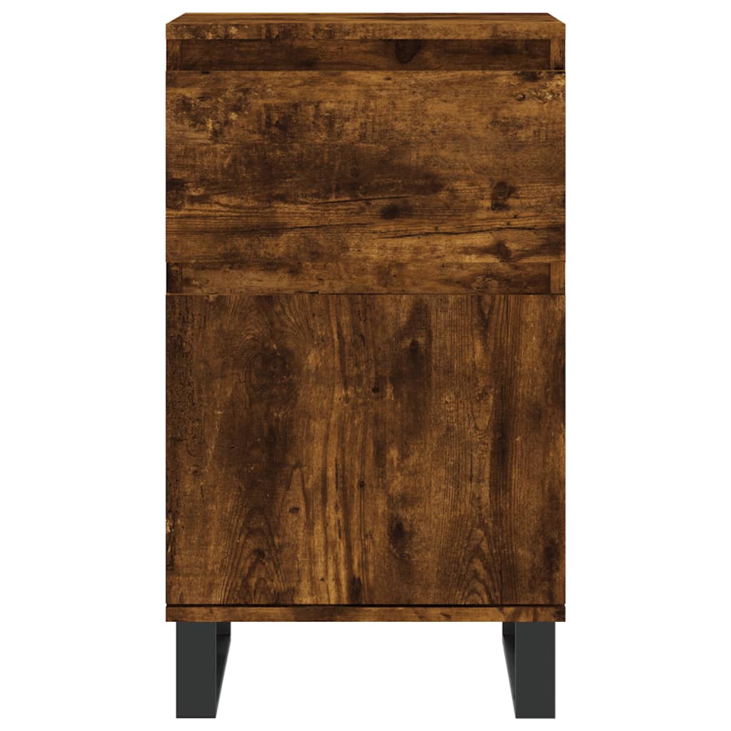 vidaXL Sideboard Smoked Oak 40x35x70 cm Engineered Wood 5