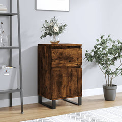 vidaXL Sideboard Smoked Oak 40x35x70 cm Engineered Wood 1