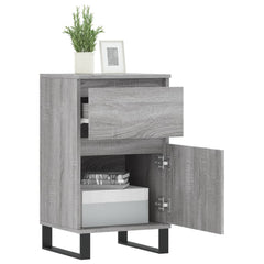 vidaXL Sideboards 2 pcs Grey Sonoma 40x35x70 cm Engineered Wood 4