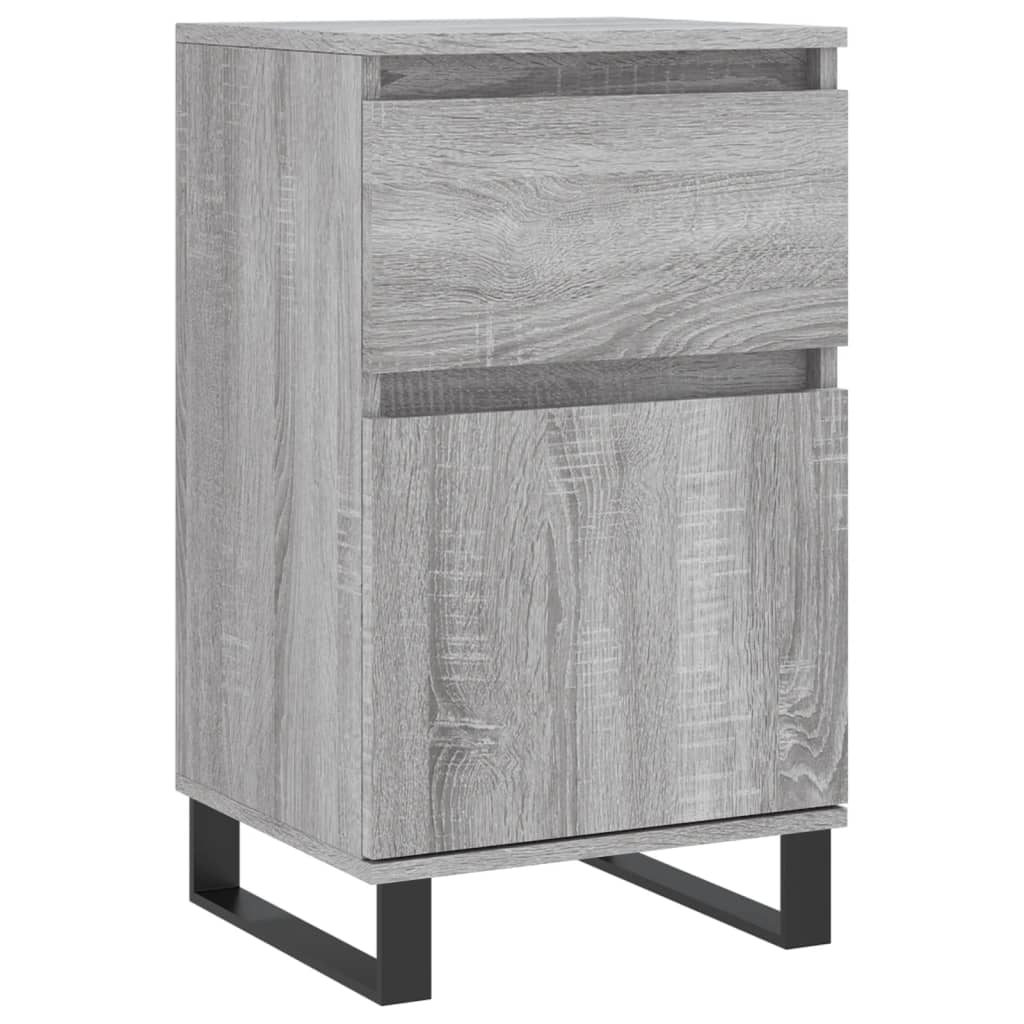 vidaXL Sideboards 2 pcs Grey Sonoma 40x35x70 cm Engineered Wood 5
