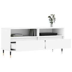 vidaXL TV Cabinet White 100x34.5x44.5 cm Engineered Wood 4