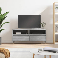 vidaXL TV Cabinet Grey Sonoma 100x34.5x44.5 cm Engineered Wood 1