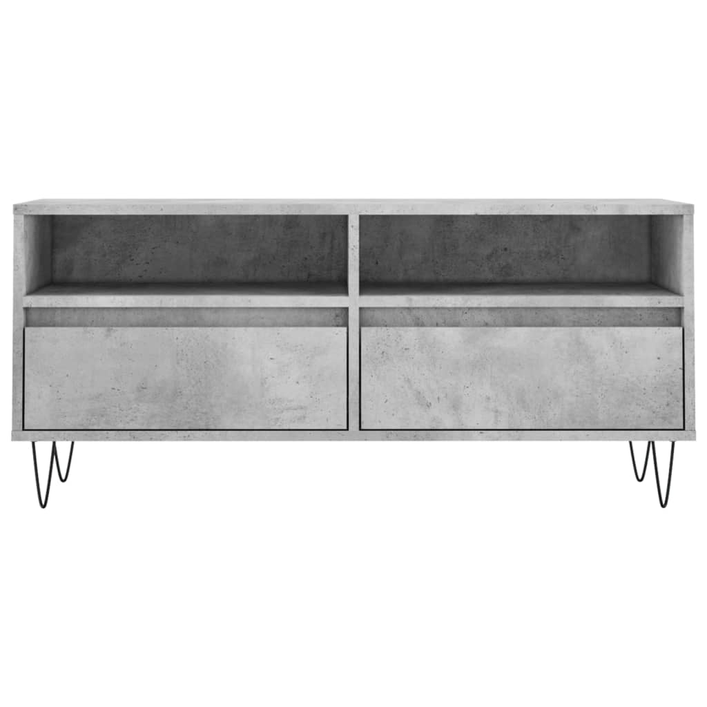 TV Cabinet 100x34,5x44,5 cm Engineered Wood Concrete grey