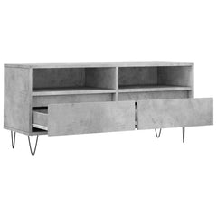 TV Cabinet 100x34,5x44,5 cm Engineered Wood Concrete grey