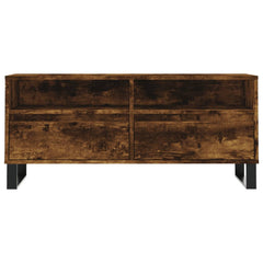 vidaXL TV Cabinet Smoked Oak 100x34.5x44.5 cm Engineered Wood 5