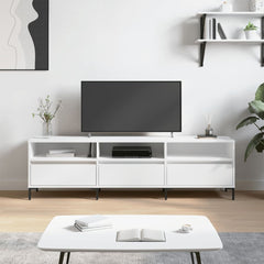 TV Cabinet 150x30x44,5 cm Engineered Wood White