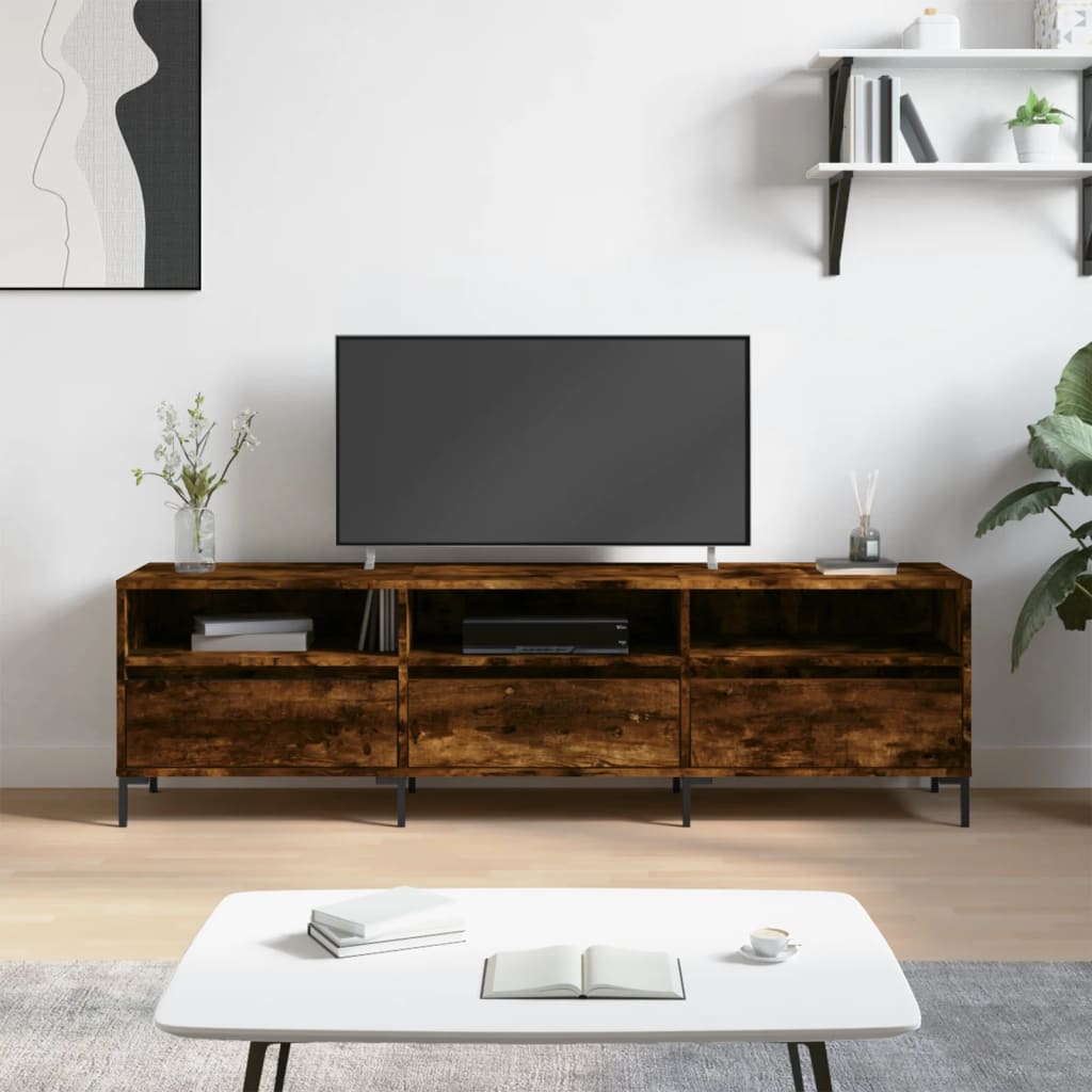 TV Cabinet 150x30x44,5 cm Engineered Wood Smoked oak