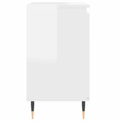 vidaXL Bathroom Cabinet High Gloss White 58x33x60 cm Engineered Wood 6