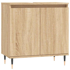 vidaXL Bathroom Cabinet Sonoma Oak 58x33x60 cm Engineered Wood 2
