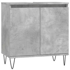 Bathroom Cabinet 58x33x60 cm Engineered Wood Concrete grey