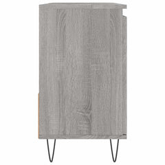 vidaXL Bathroom Cabinet Grey Sonoma 65x33x60 cm Engineered Wood 6