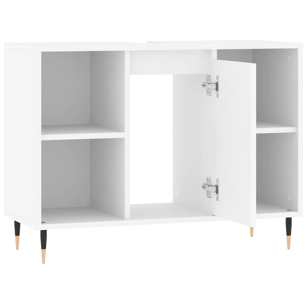 vidaXL Bathroom Cabinet White 80x33x60 cm Engineered Wood 5