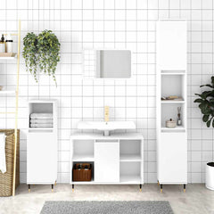 vidaXL Bathroom Cabinet White 80x33x60 cm Engineered Wood 1