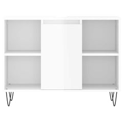 vidaXL Bathroom Cabinet High Gloss White 80x33x60 cm Engineered Wood 5