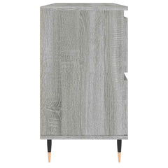 vidaXL Bathroom Cabinet Grey Sonoma 80x33x60 cm Engineered Wood 6
