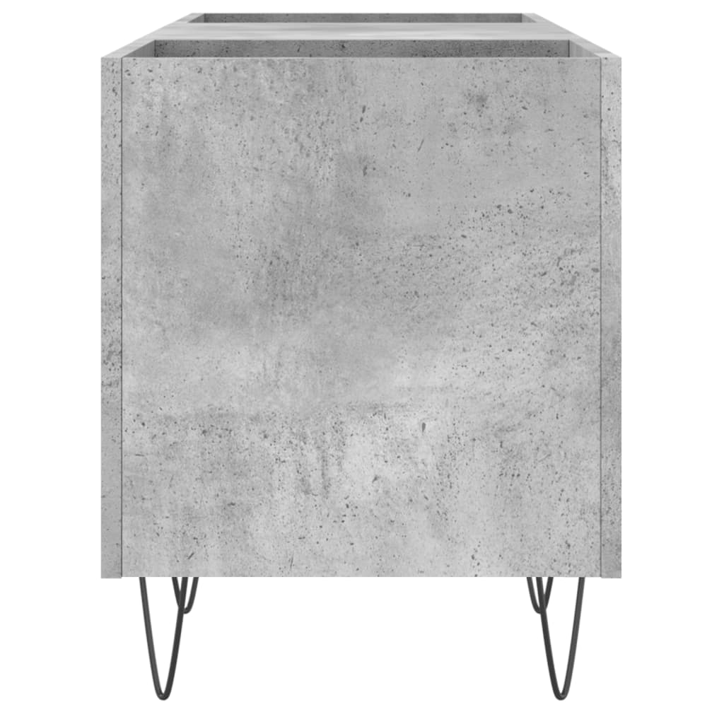 vidaXL Record Cabinet Concrete Grey 121x38x48 cm Engineered Wood 5