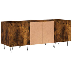 vidaXL Record Cabinet Smoked Oak 121x38x48 cm Engineered Wood 6