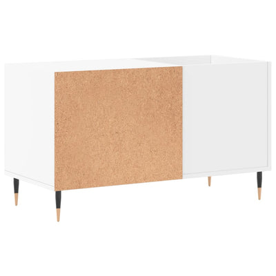 Record Cabinet White 85x38x48 cm Engineered Wood