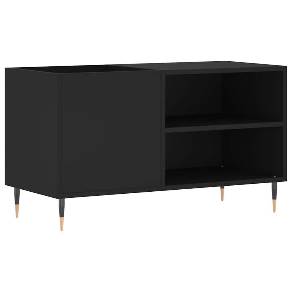 vidaXL Record Cabinet Black 85x38x48 cm Engineered Wood 2