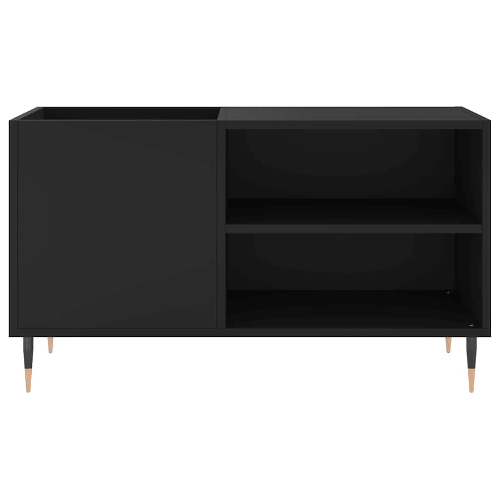 vidaXL Record Cabinet Black 85x38x48 cm Engineered Wood 4