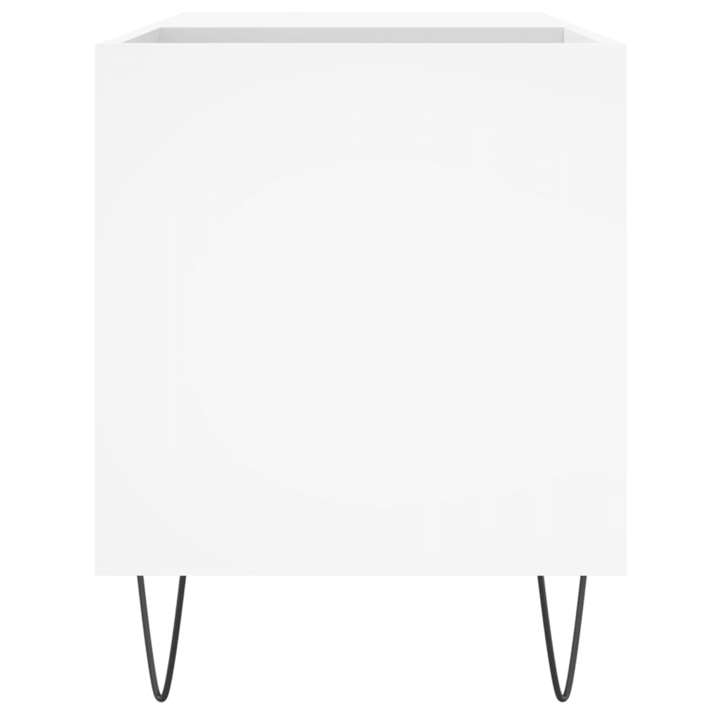 vidaXL Record Cabinet | White | Engineered wood, Iron | Medium | Record Cabinet 5
