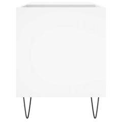 vidaXL Record Cabinet | White | Engineered wood, Iron | Medium | Record Cabinet 5