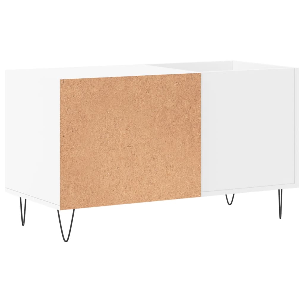 vidaXL Record Cabinet | White | Engineered wood, Iron | Medium | Record Cabinet 6