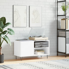 vidaXL Record Cabinet | White | Engineered wood, Iron | Medium | Record Cabinet 1