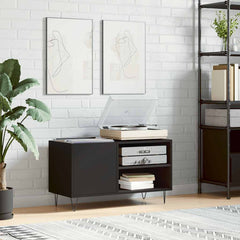 vidaXL Record Cabinet Black 85x38x48 cm Engineered Wood 1