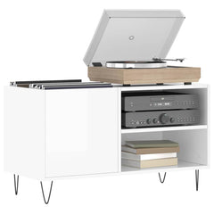 vidaXL Record Cabinet | High gloss white | Engineered wood, iron | 85x38x48 cm 3